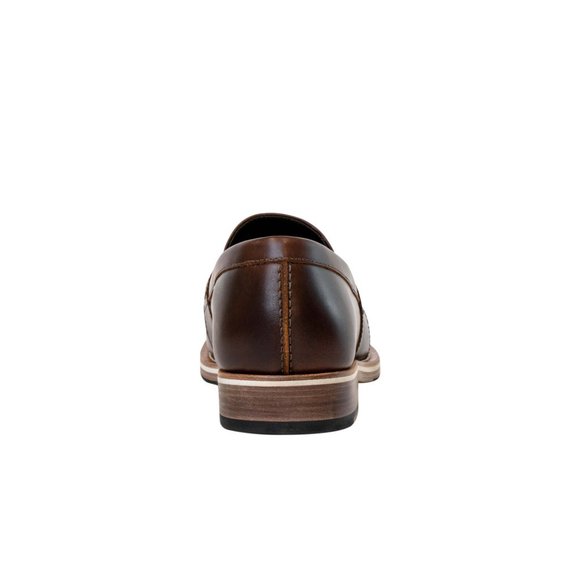 Bashwood Handmade Brown Leather Loafers Shoes main image 5